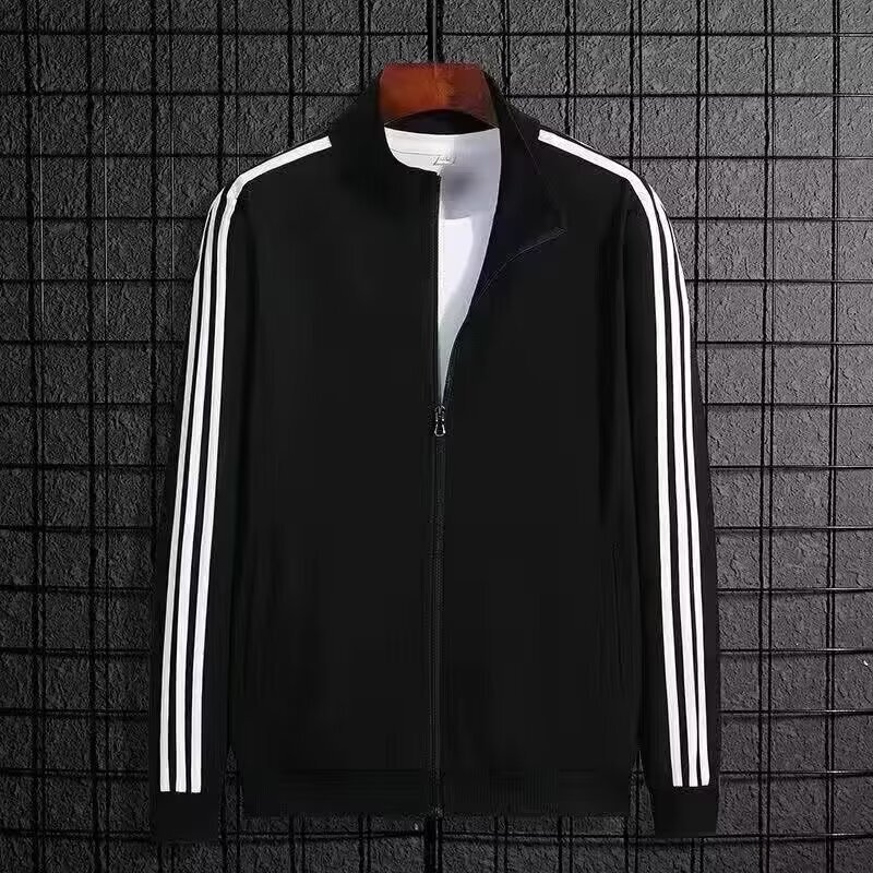 Foreign Trade Wholesale Cardigan Sweatshirts for Men and Women, Three Stripes, Loose Casual Sportswear, Cheap Student Running Jackets, Trendy Foreign Trade Wholesale Cardigan Sweatshirts for Men and Women, Three Stripes, Loose Casual Sportswear, Cheap Student Running Jackets, Trendy