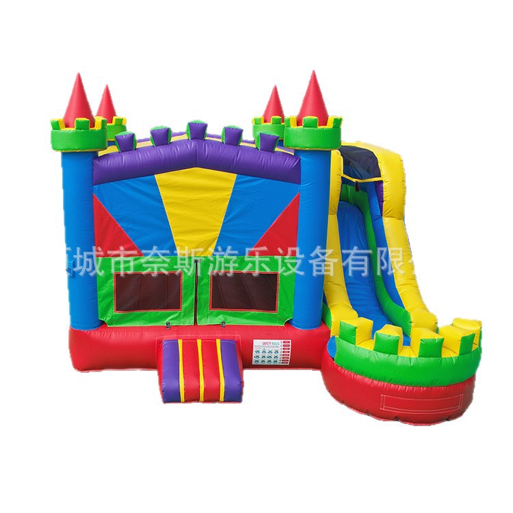 Transfronterizos niños inflables al aire libre cama de salto cuadrada diapositiva bolsa traviesas al aire libre gran castillo inflable cuadrado puesto