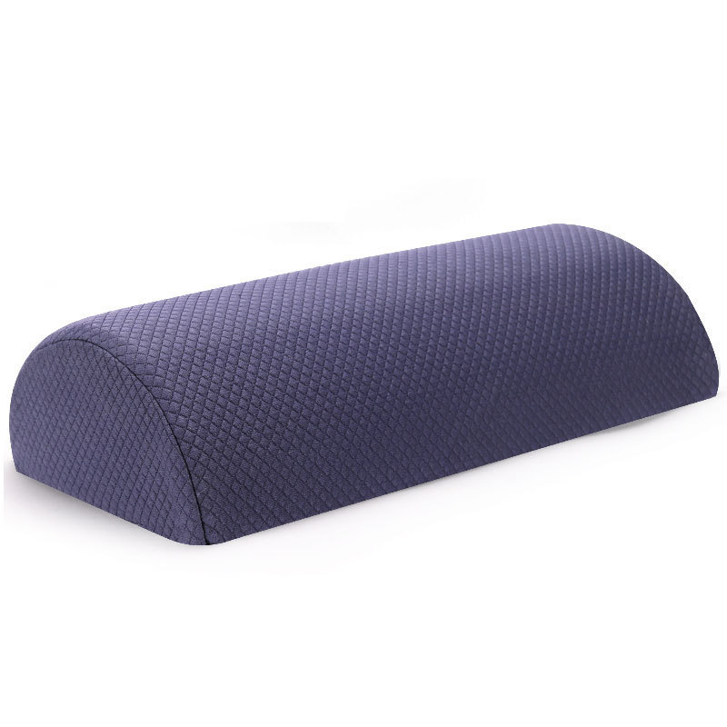Amazon Venta caliente semicilíndrico pie almohada lenta rebote memoria espuma multifuncional pierna almohada memoria algodón cojín pierna almohada cintura almohada
