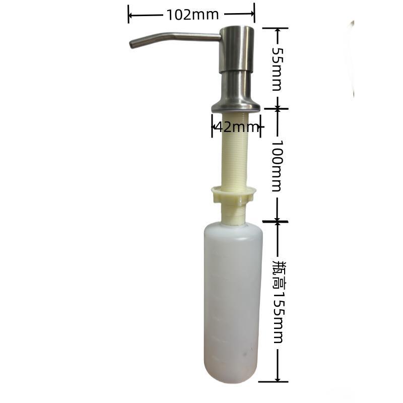 lavabos de cocina lavavajillas tipo prensado de acero inoxidable detergente de jabón alimentador de agua de drenaje de agua antifungal image 8