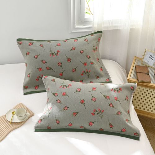 Pure cotton pillow cover, thickened cotton gauze pillow cover, one pack, adult large four-season single pillow cover