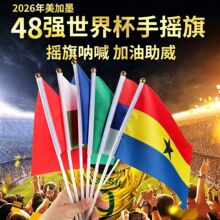 手摇旗2026世界杯48国手挥旗手拿小国旗外国旗8号各国标准手摇旗