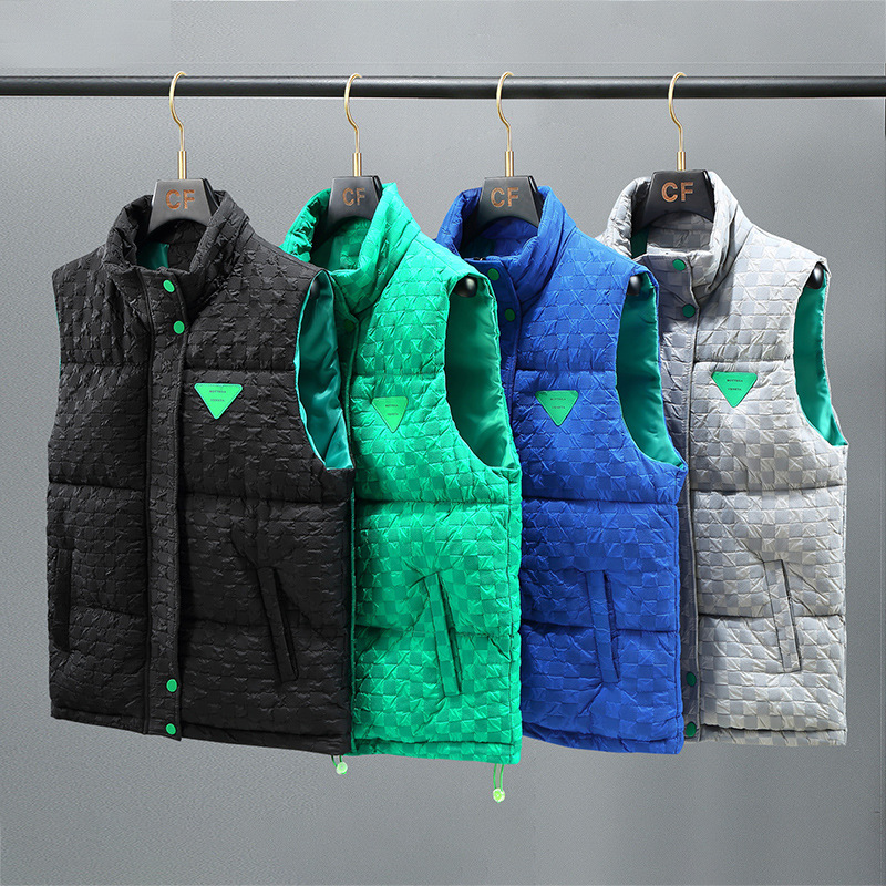 Men's Clothing new solid color cotton vest leisure thick warm waistcoat large size jacket_voghion.com