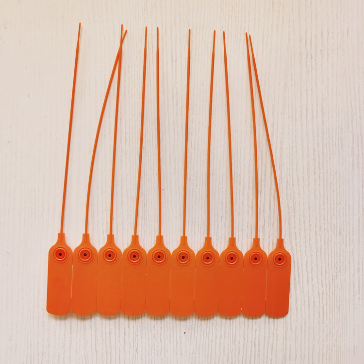 快递物流车门衣服鞋用30cm塑料封条扎带一次性防掉包扣塑料铅封