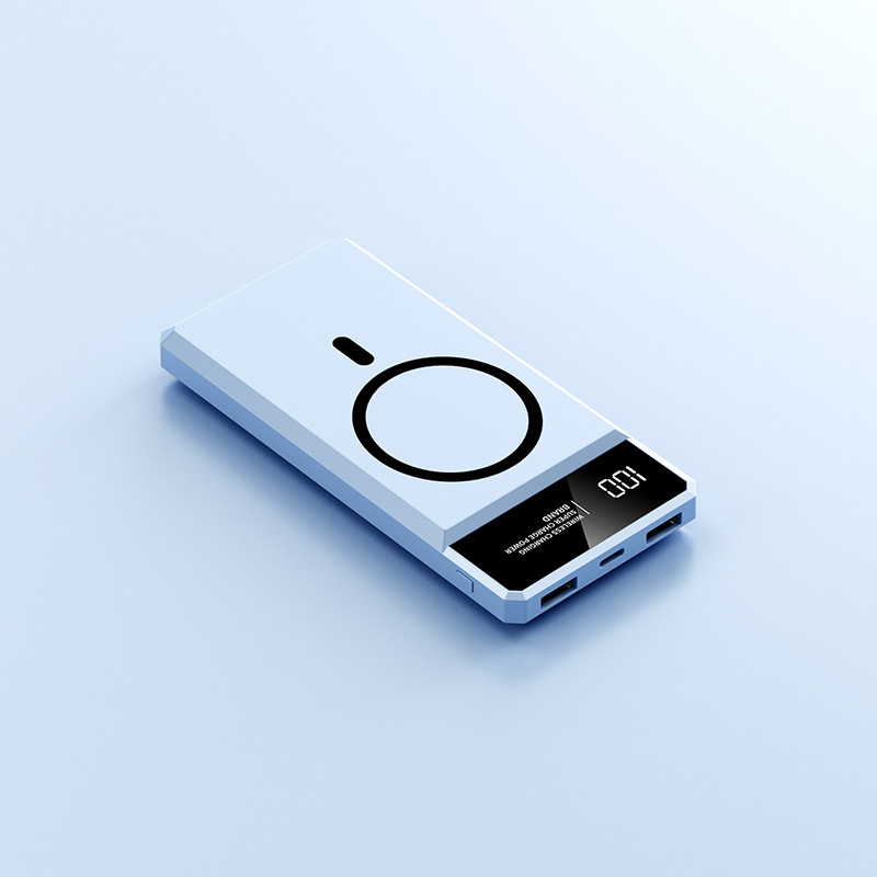 新型移動電源20000ミリアンペア磁気吸引可能無線充電超薄型大容量充電宝定ロゴ|undefined