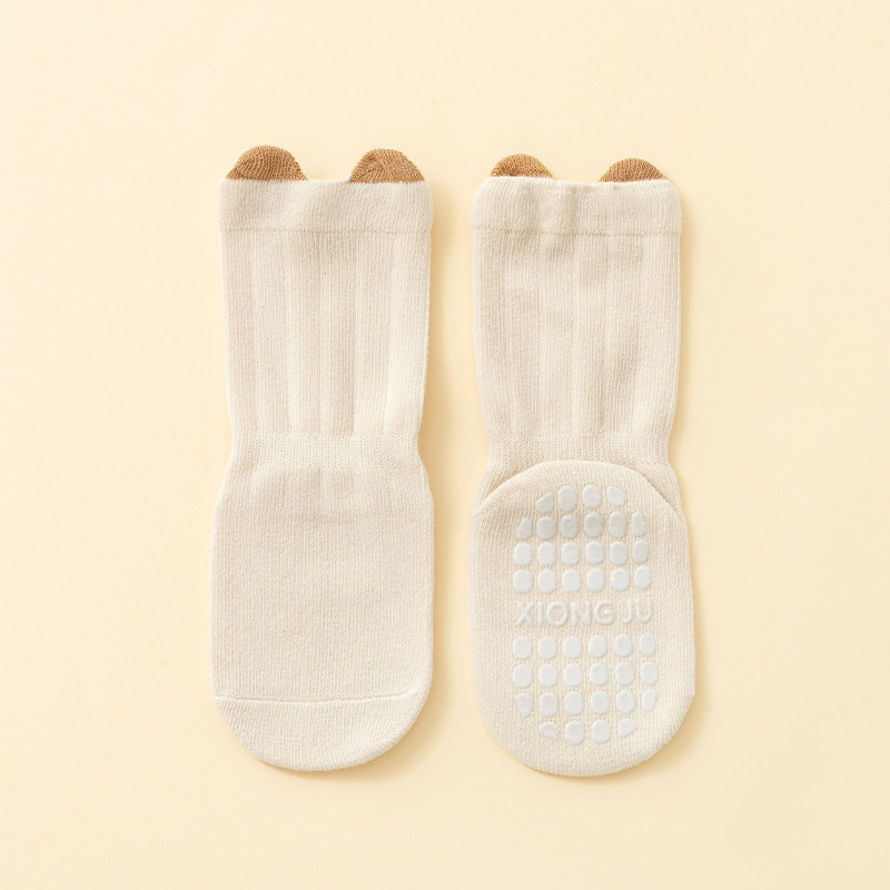 Nuevos calcetines de primavera y otoño para bebés de algodón de clase A para hombres y mujeres de 0 - 1 años de mediano antideslizante calcetines de piso al por mayor