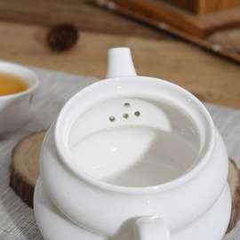SG37陶瓷壶迷你小茶壶白色工夫具茶冲罐白瓷单人瓷单一人喝用小号