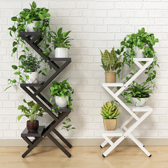 Living room flower rack multi-layered indoor space-saving wrought iron balcony succulent ivy pothos hanging plant stand economical