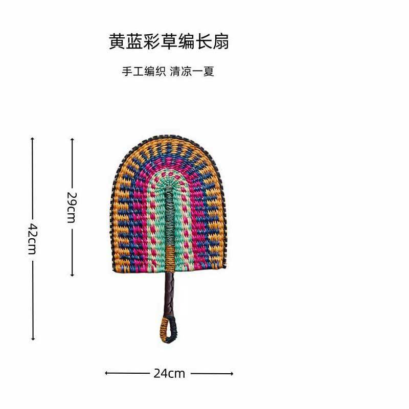 ベトナム輸入手織り扇子海草扇子日常使用インスタイルアフリカ要素壁装飾卸売|undefined
