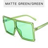 Trend fashionable square sunglasses, multicoloured glasses, European style, suitable for import