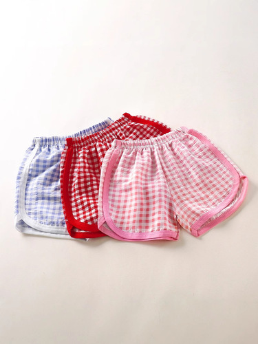 2025 New Children's Summer Shorts, Thin Striped Shorts for Boys and Girls, Casual Loose Shorts