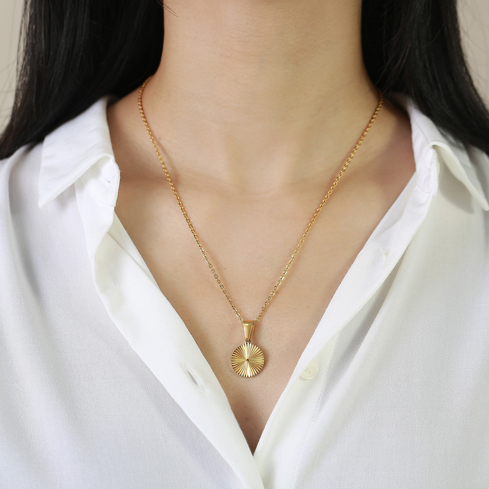 Simple Style Star Stainless Steel Plating Pendant Necklace 1 Piece