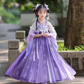 女童汉服2026新款儿童襦裙古装国风女孩连衣裙春季生日古风超仙女