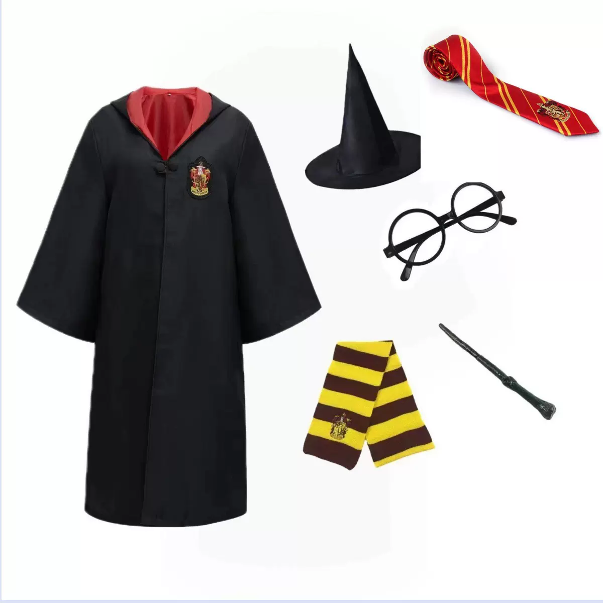 哈利波特同款cos服学生表演服霍格沃兹学院巫师袍套装万圣节cos服
