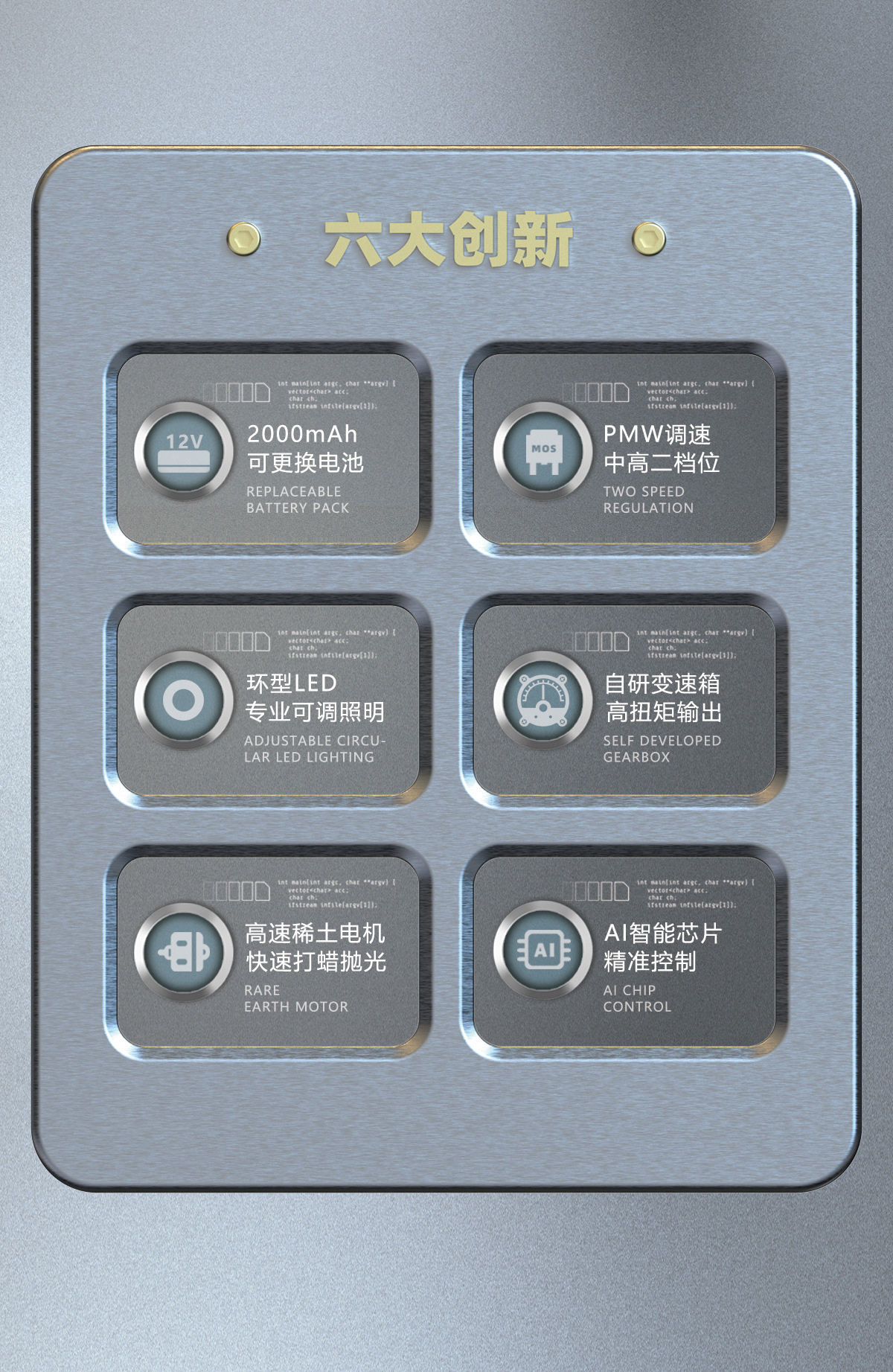Wireless car polishing machine, waxing, digital display electric tool, polishing and sealing glaze, small floor grinder, home and car use, car paint