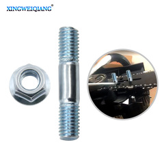 52/58 guide bolt screw nut high hardness carbon steel material chainsaw double head screw nut deep thread heat resistant