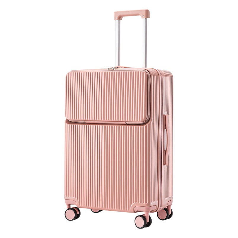 Equipaje de Apertura frontal para Mujeres 20 maleta de rueda universal multifuncional Estuche de carro de embarque consignado de 24 pulgadas