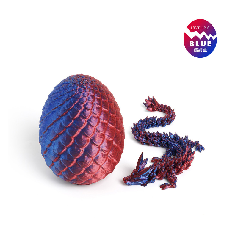 3D プリントドラゴンの卵クリスタルドラゴンセット宝石ドラゴン発光ドラゴン装飾モデル男の子のおもちゃナイトマーケット装飾品ドラゴン|undefined