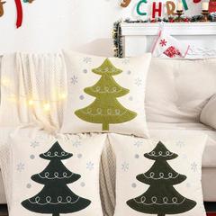 国境を越えた貿易クリスマス装飾枕カバーベルベット刺繍Amazon AliExpressワンピースドロップシッピングスポット