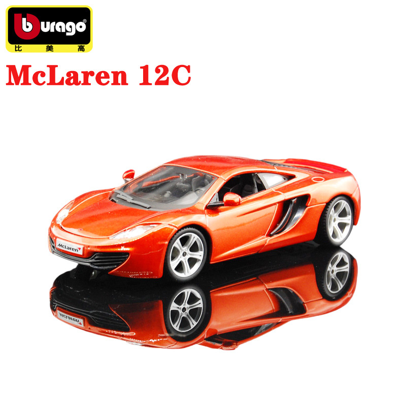 比美高1：12合金车模 迈凯伦12c超跑模型车 玩具赛车收藏跑车摆件