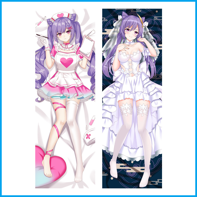 Genshin Impact Perna Anime de Dimensiuni Reale - Husă Personalizabilă pentru Pernă Lungă