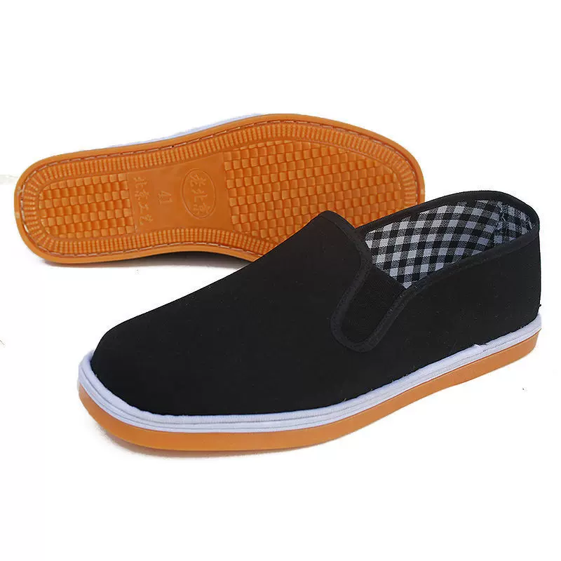 男士司机休闲鞋工作春秋鞋单鞋劳保鞋休闲鞋透气老北京布鞋千层底