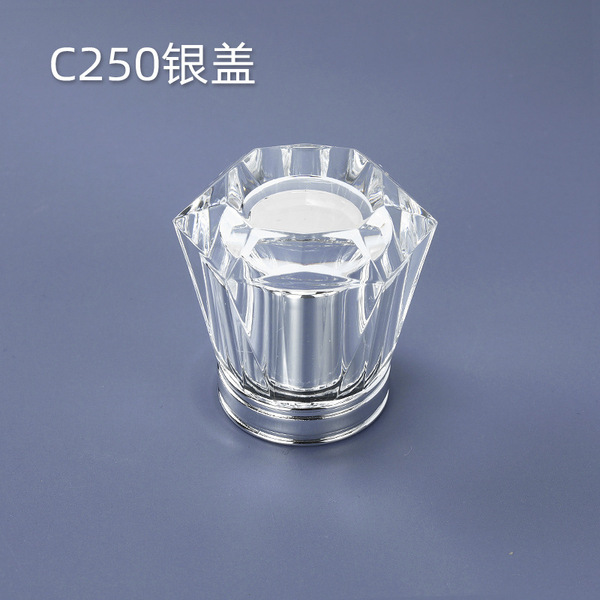 transparent glass perfume