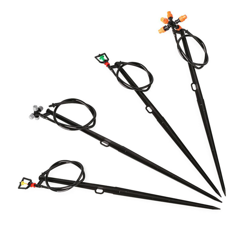 50 cm conjunto de varilla de inserción con tubo capilar pequeño marco giratorio tipo G boquilla de pulverización de atomización de refracción para riego automático