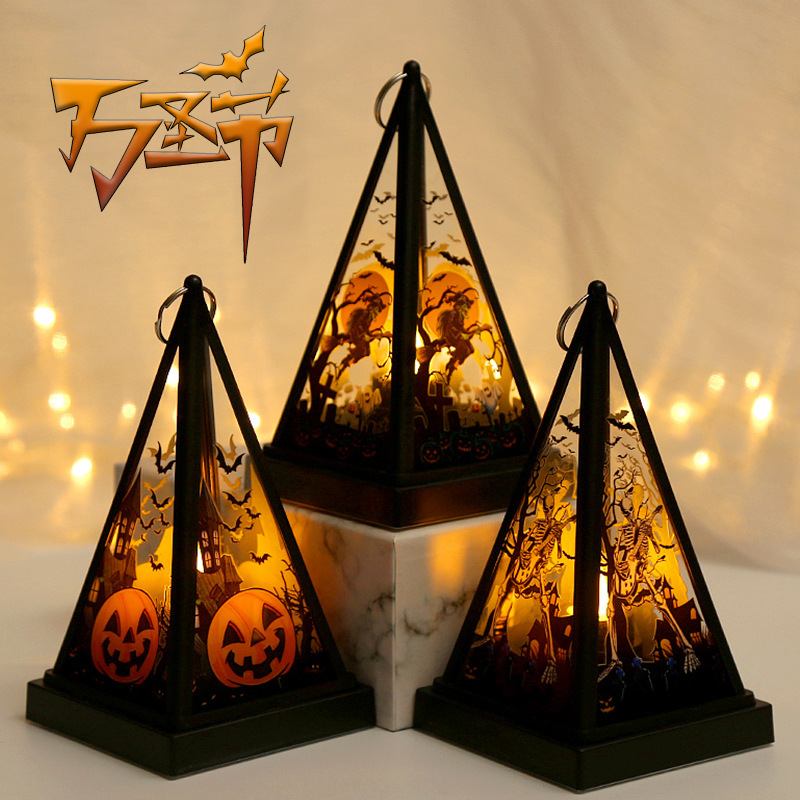 Halloween Decorations Pumpkin Lantern Portable Witch Skull Nightlight Scary Atmosphere Desktop Decoration Props Halloween Decorations Pumpkin Lantern Portable Witch Skull Nightlight Scary Atmosphere Desktop Decoration Props