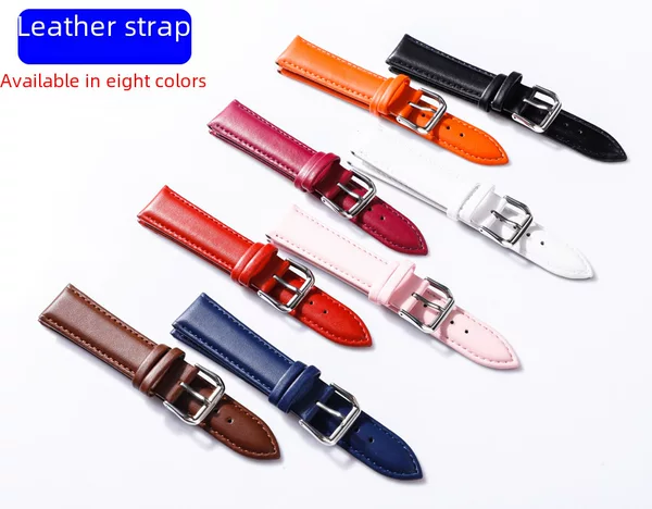 Plain cowhide strap with no stitch unisex strap available in eight colors