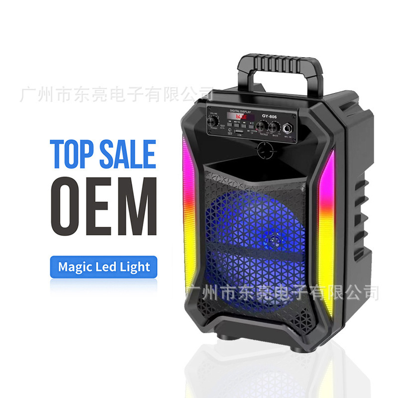 工場クロスボーダー8インチ屋外広場ダンス低音音響演出家庭用k歌ハンディbluetoothスピーカーマイク付き|undefined