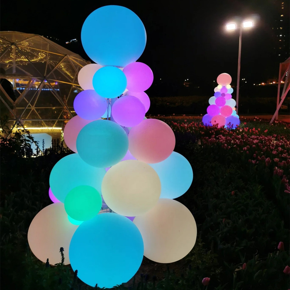 户外灯光装饰悬挂广告球 悬挂升空闭气球模型 活动装饰布景充气模