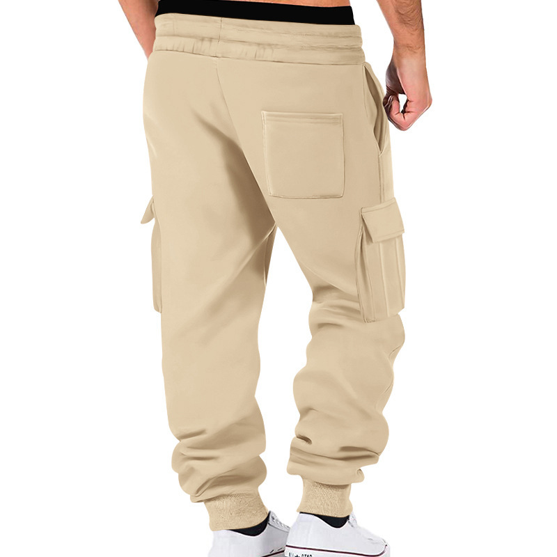 Cargo-Jogginghose für Herren – Trainingshose mit mehreren Taschen und Kordelzug in der Taille (S-3XL, 10 Farben, knitterfreier, schnelltrocknender Stoff)​_voghion.com