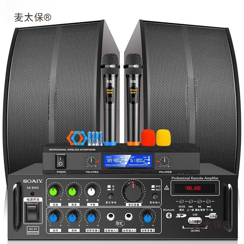 Home Theater Ktv Audio Set Home Conference Equipment Karaoke Professional Amplifier Bluetooth Speaker K Metabo