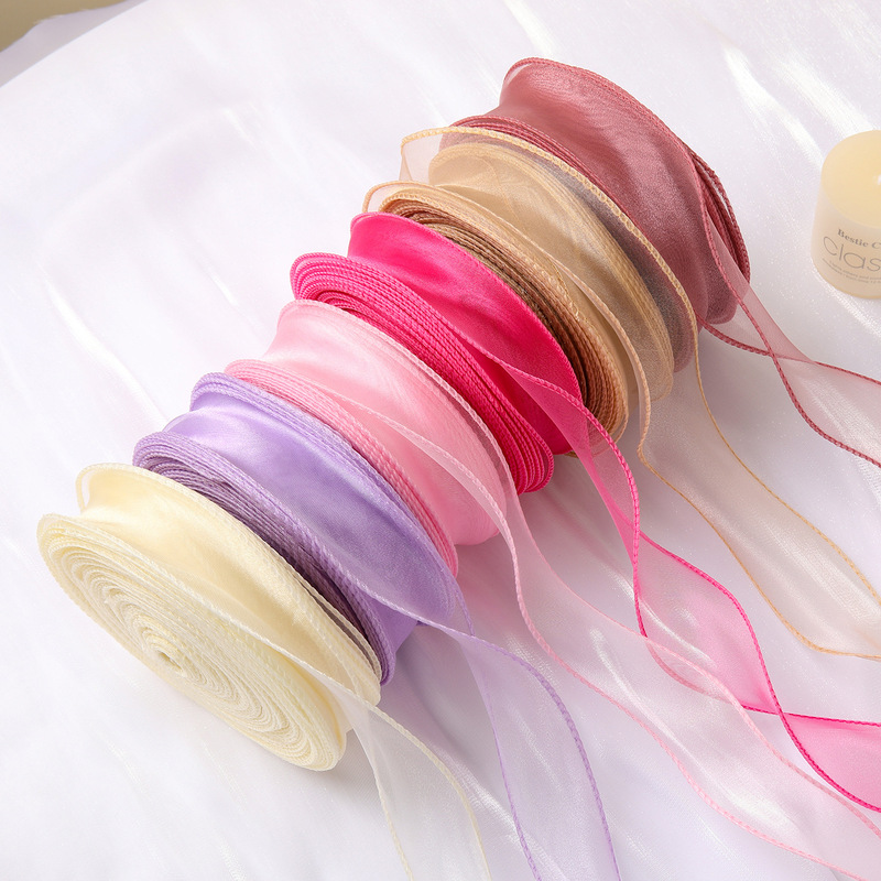 4cm Mermaid Yarn Ribbon Flower Bouquet Cake Yarn Ribbon Bow Accessories Wave Yarn Wholesale Mermaid Ribbon