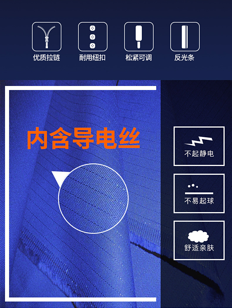 长袖中国石化防静电服