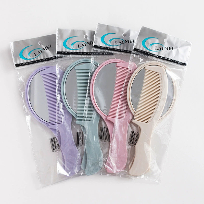 Популярный в скандинавском стиле 346, детский набор зеркальных расчесок с ручкой, набор зеркальных расчесок ins, удобный набор зеркальных расчесок из 2 предметов, завод