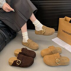 欧美厚底增高休闲博肯鞋包头半拖鞋女外穿2025新款夏秋博肯凉拖女