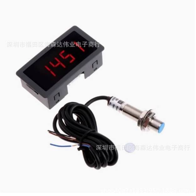 Высокоточный тахометр с цифровым дисплеем, тахометр двигателя, тахометр двигателя с датчиком Холла, тахометр постоянного тока