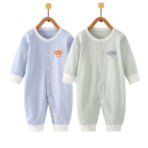 Spring baby one-piece clothes newborn baby clothes pure cotton newborn baby monk clothes air-conditioning spring autumn winter