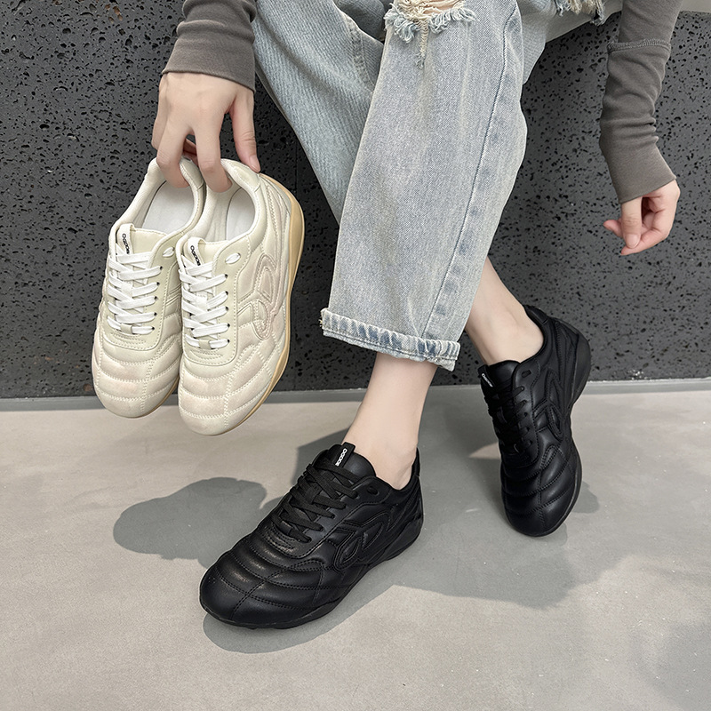 Bai Jingting의 같은 스타일 블랙 육군 훈련 신발 남성 신발 야외 여름 부드러운 밑창 캐주얼 신발 여성 틈새 스포츠 레이싱