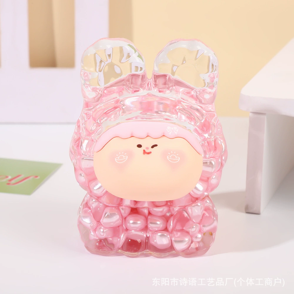 Big Mac cute Lilith doll bursting colorful beans into oil quicksand creative ornaments live broadcast pairs blind box
