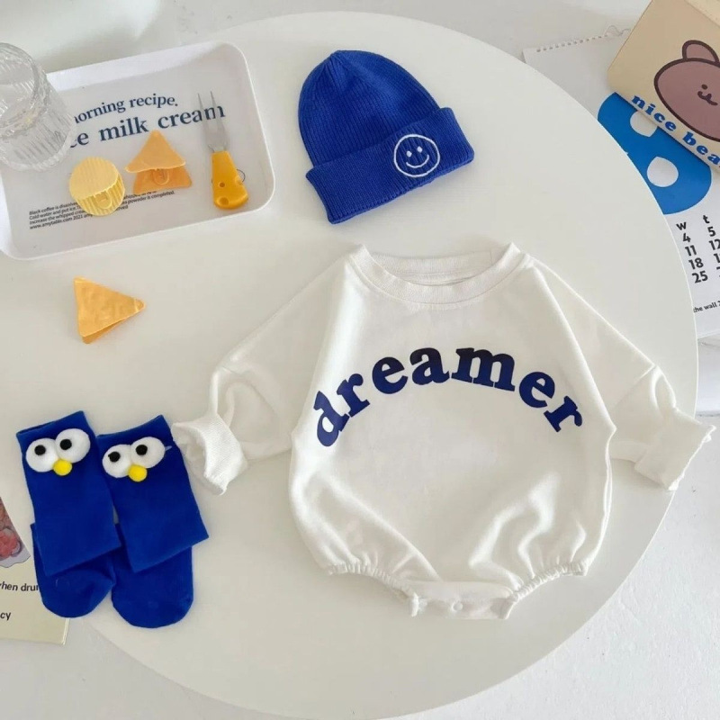 100-Day Romper, 100-Day Holiday Outfit, Full-Month Jumpsuit, Cotton O'Dell 32-Count Yarn, Soft for Photoshoot, 100 Days