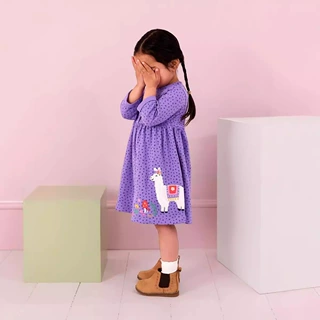 女童长袖连衣裙 秋季儿童公主裙 欧美风格刺绣女童连衣裙新款童装