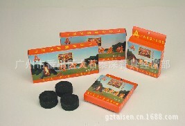 3 Round Barbecue Charcoal Briquettes, Charcoal Briquettes, Colorful Box Packaging Charcoal, Guangdong No 3095% or More Fire Starter Charcoal, Others