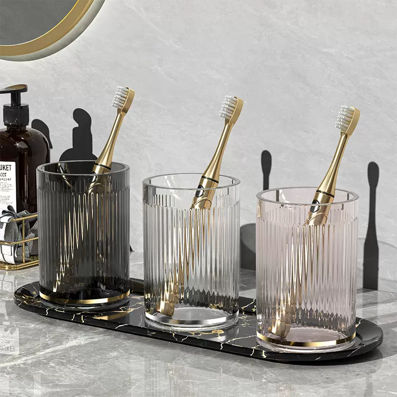 轻奢漱口杯刷牙杯家用套装牙刷杯情侣洗漱杯牙缸杯高颜值牙刷收纳