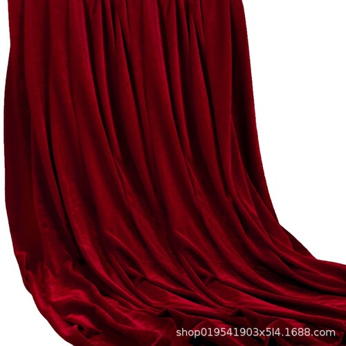 Velvet fabric, velvet curtain, red curtain, wedding celebration stage, conference background cloth, tablecloth, roadside wedding, wedding celebration decoration