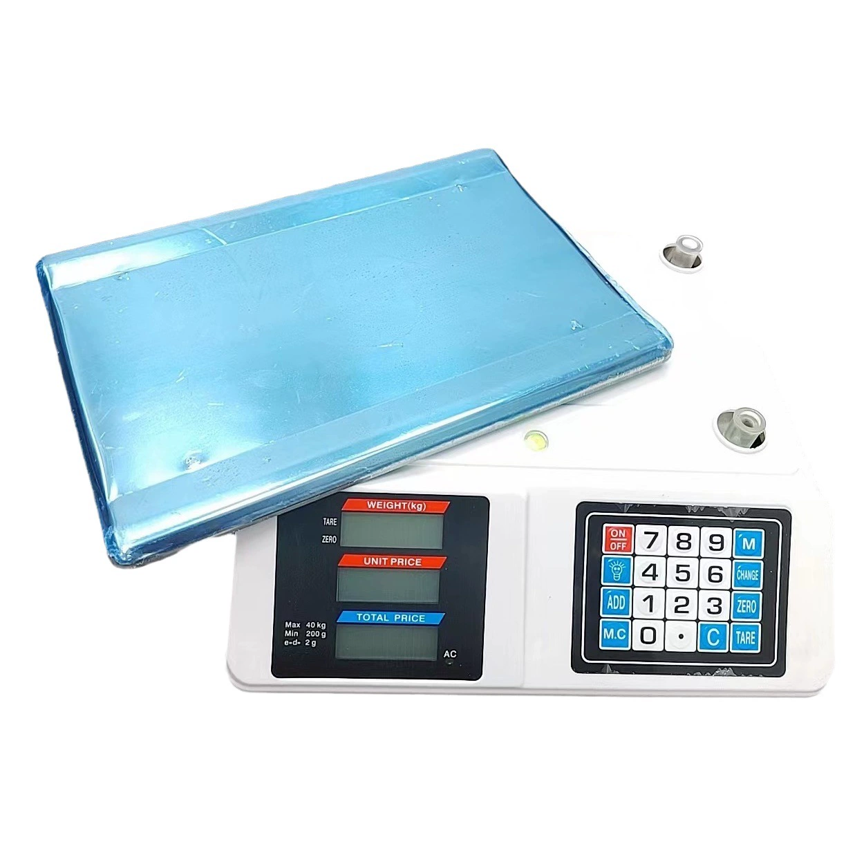 Электронные весы трансграничные английские электронные весы для ценообразования 40 кг производители весов напрямую поставляют передние и задние двусторонние весы для ценообразования с несколькими дисплеями