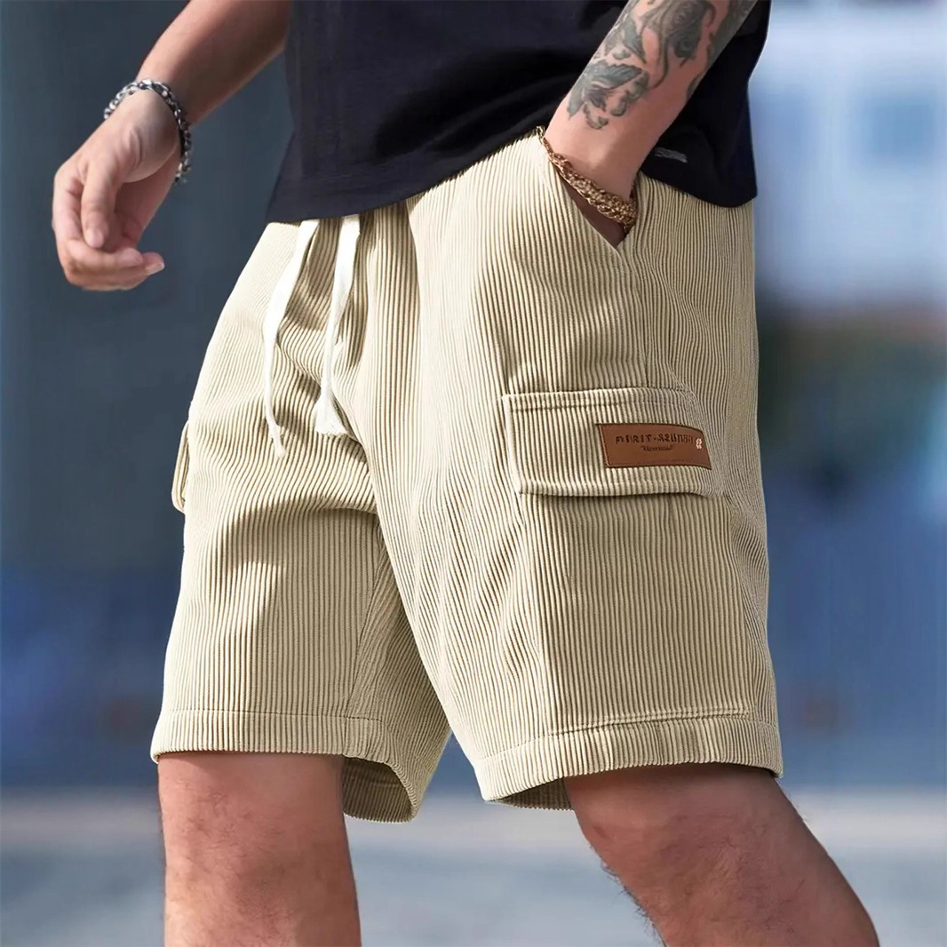 Cross-Border American-Style Men's Shorts, Summer Striped Loose Casual Versatile Trendy Brand European and American Style Cargo Pants New