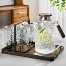 日式冷水壶玻璃耐高温食品级家用夏天冰箱凉水壶大容量凉白开水杯